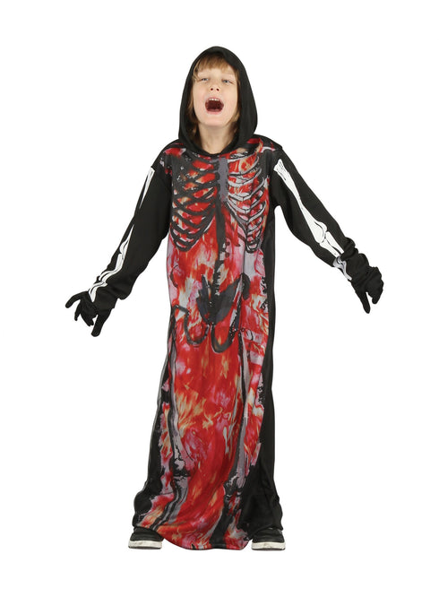Skeleton Demon Hooded Costume